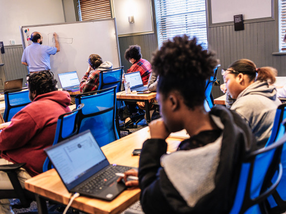 students in a classroom