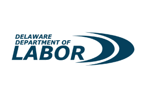 Delaware Department of Labor Logo in brand color navy blue
