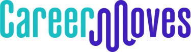 Teal and navy Career Moves horizontal logo